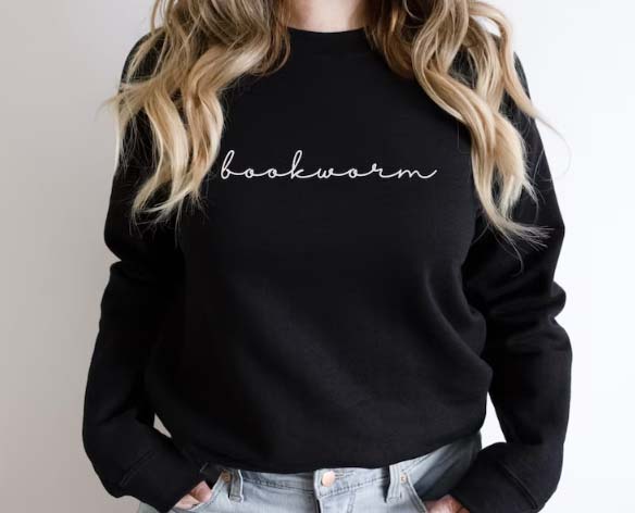 bookworm sweatshirt