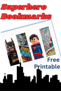 superhero bookmarks