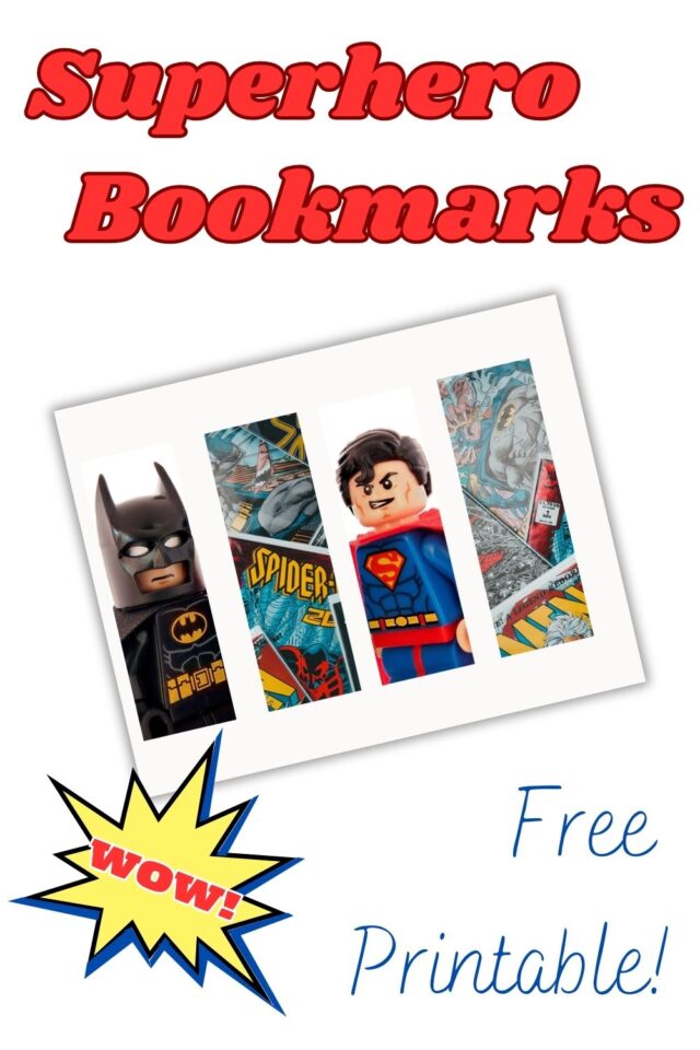 Superhero Bookmarks for Kids! – Mom vs the Boys