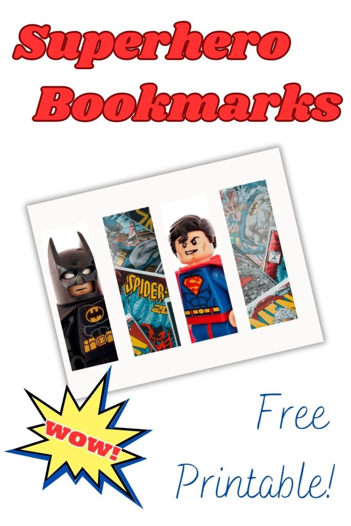 Superhero bookmarks