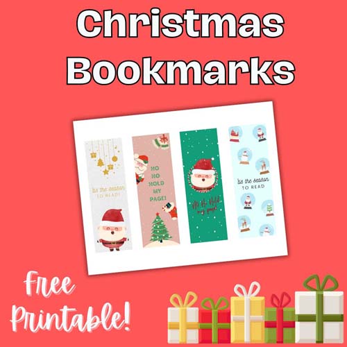 Christmas Bookmark Printable