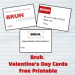 Bruh Valentine's Day Card Printable