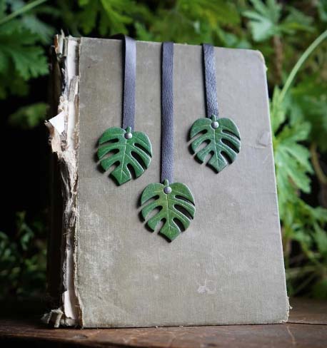 plant leaf bookmark