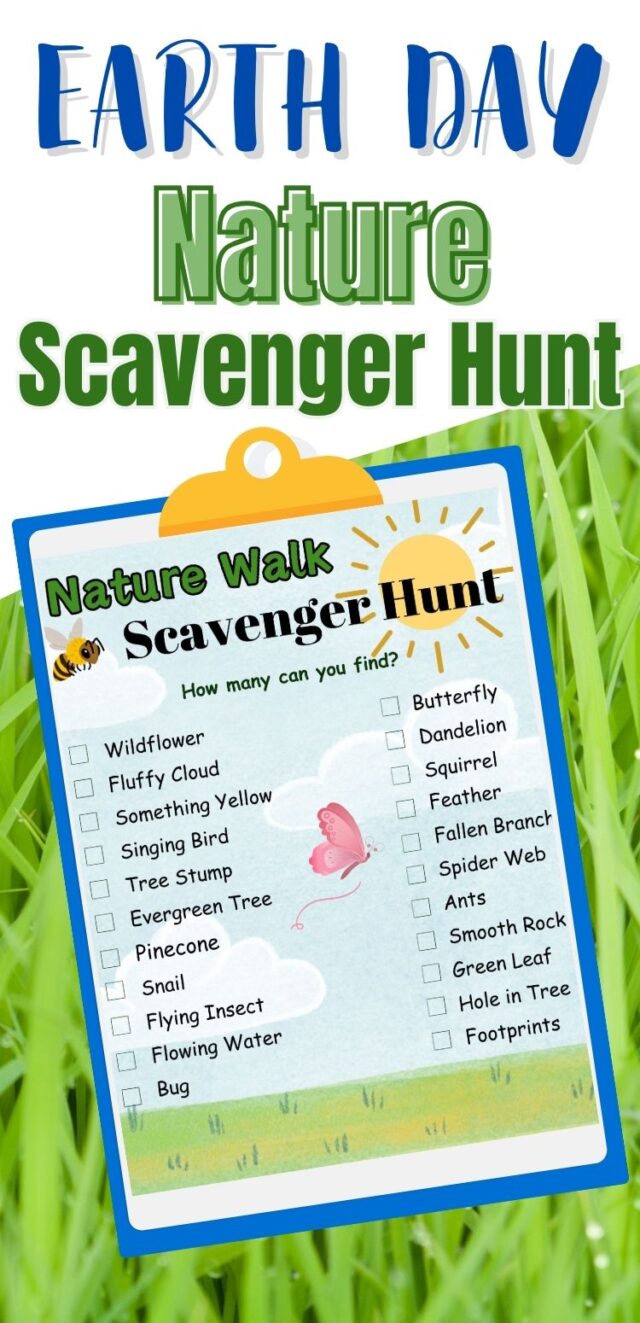 Nature Scavenger Hunt – Mom vs the Boys