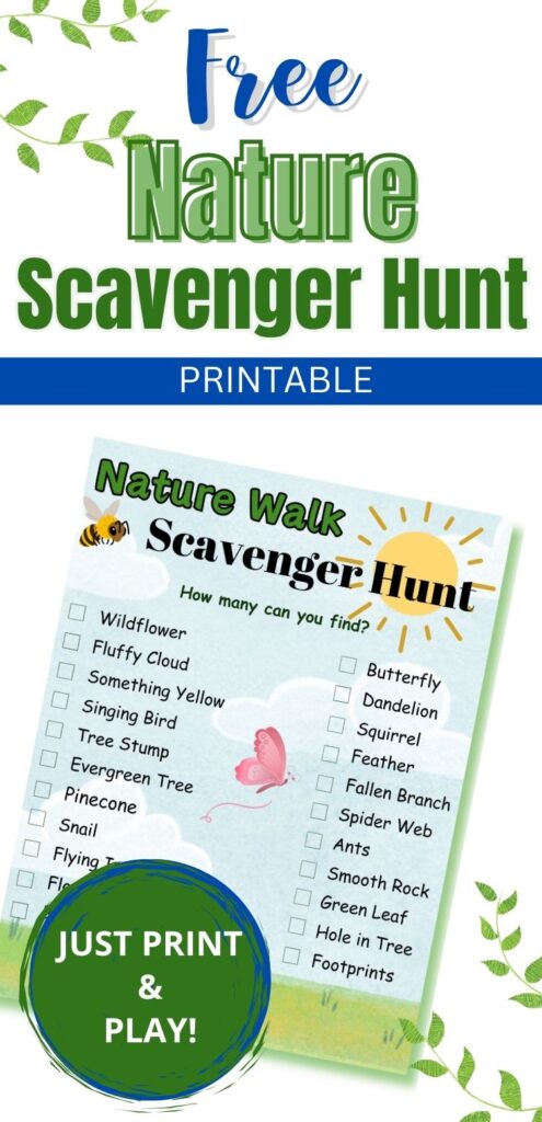 Nature Scavenger Hunt – Mom vs the Boys